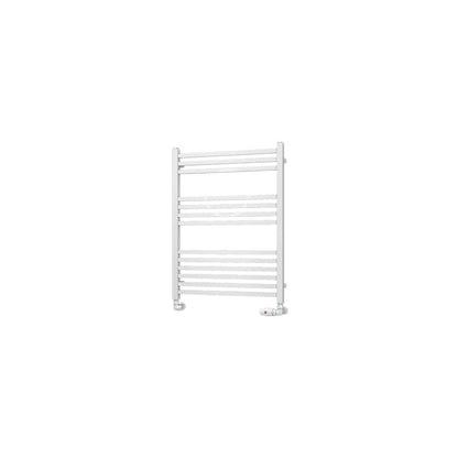 Eastbrook Tuscan Electric Multirail Square Gloss White Towel Rail 800mm x 600mm Cut Out Image 89.1648-ELE