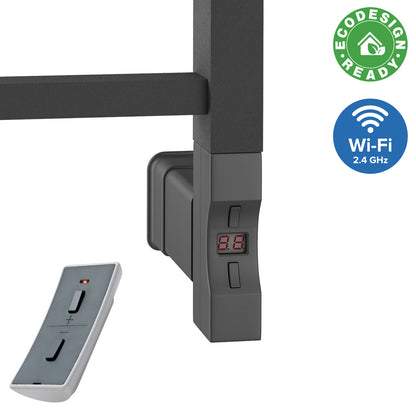 Eastbrook Tuscan Electric Multirail Square Matt Anthracite Towel Rail 1800mm x 600mm 89.1658-ELE-8.395
