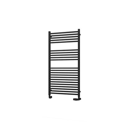 Eastbrook Tuscan Electric Multirail Square Matt Black Towel Rail 1200mm x 600mm Cut Out Image 89.1662-ELE