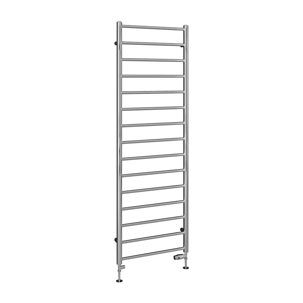Eastbrook Tuscan Electric Round Straight Chrome Towel Rail 1800mm x 600mm Cut Out Image 89.1601-ELE