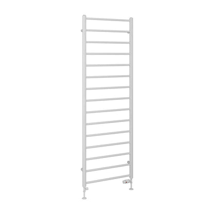 Eastbrook Tuscan Electric Round Straight Gloss White Towel Rail 1800mm x 600mm Cut Out Image 89.1577-ELE