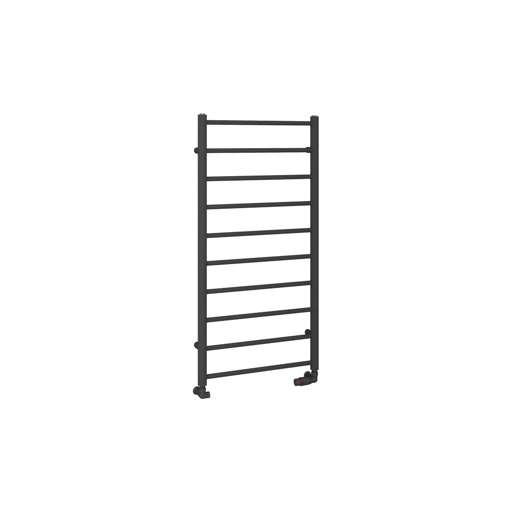 Eastbrook Tuscan Electric Round Straight Matt Anthracite Towel Rail 1200mm x 600mm Cut Out Image 89.1587-ELE