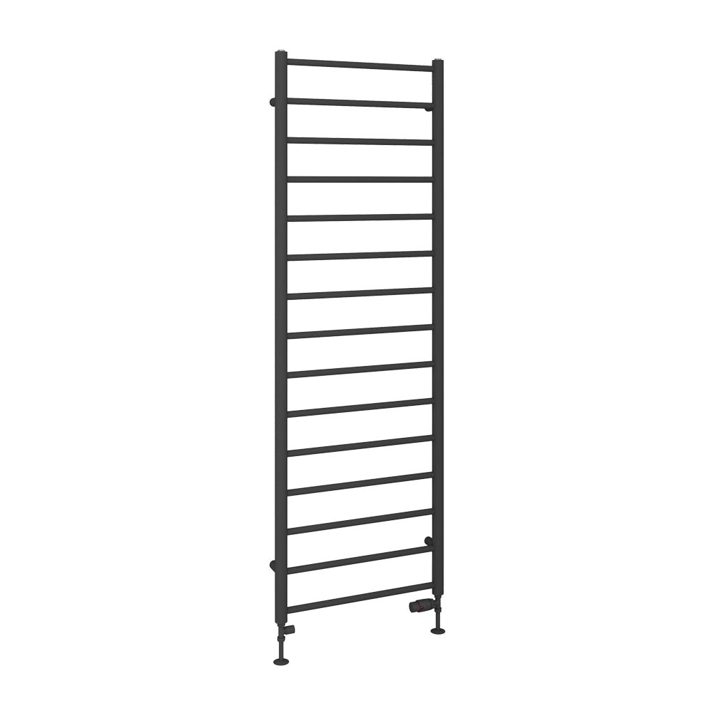 Eastbrook Tuscan Electric Round Straight Matt Anthracite Towel Rail 1800mm x 600mm Cut Out Image 89.1589-ELE