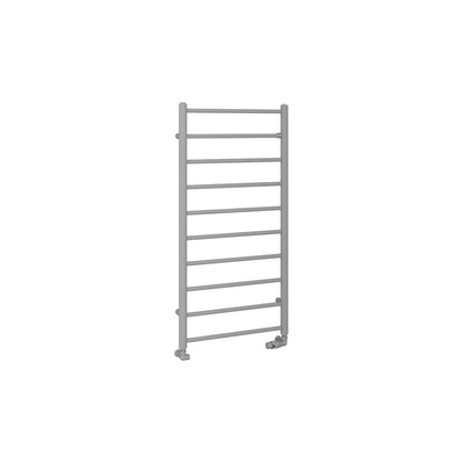 Eastbrook Tuscan Electric Round Straight Matt Grey Towel Rail 1200mm x 600mm Cut Out Image 89.1581-ELE