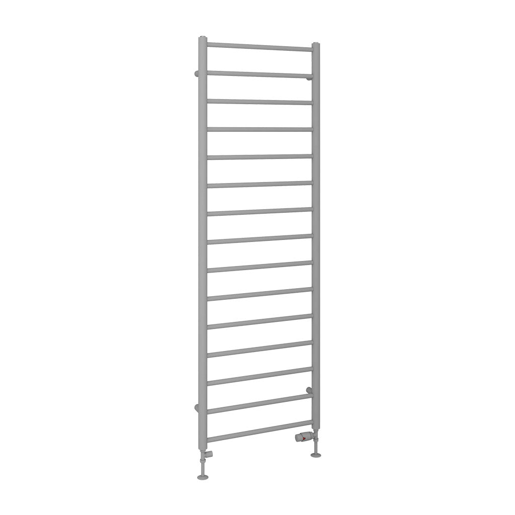 Eastbrook Tuscan Electric Round Straight Matt Grey Towel Rail 1800mm x 600mm Cut Out Image 89.1583-ELE
