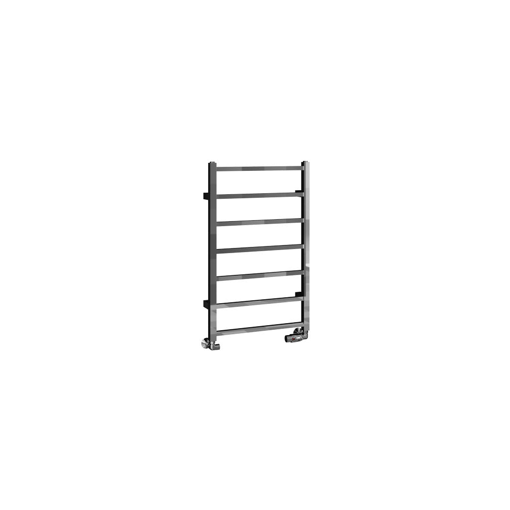 Eastbrook Tuscan Electric Square Chrome Towel Rail 800mm x 500mm Cut Out Image 89.1268-ELE