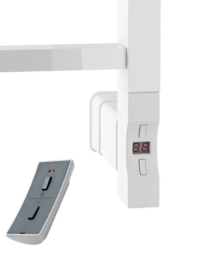 Eastbrook Tuscan Electric Square Gloss White Towel Rail 1200mm x 600mm 89.1247-ELE-8.384