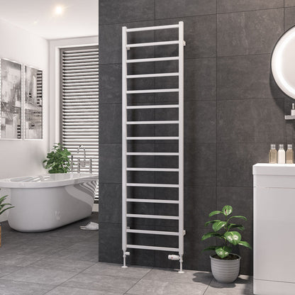 Eastbrook Tuscan Electric Square Gloss White Towel Rail 1800mm x 500mm 89.1248-ELE