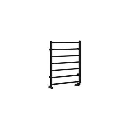 Eastbrook Tuscan Electric Square Matt Black Towel Rail 800mm x 600mm Cut Out Image 89.1263-ELE