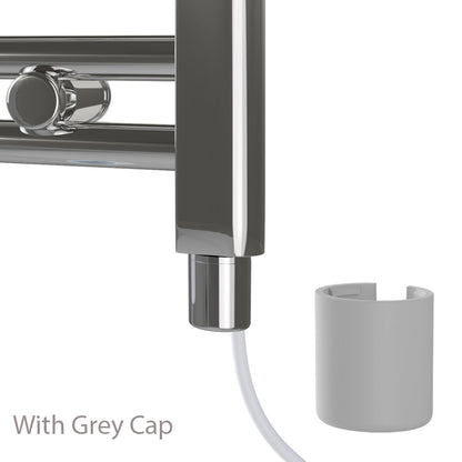 Eastbrook Tuscan Electric Square Matt Grey Towel Rail 1200mm x 500mm 89.1252-ELE-8.017-8.027