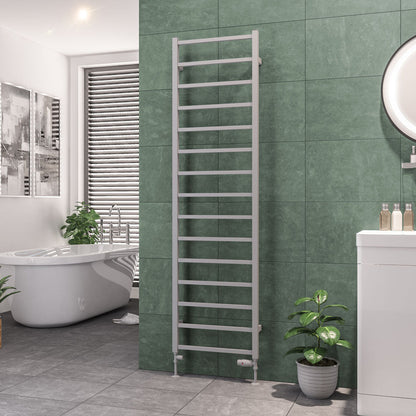 Eastbrook Tuscan Electric Square Matt Grey Towel Rail 1800mm x 500mm 89.1254-ELE