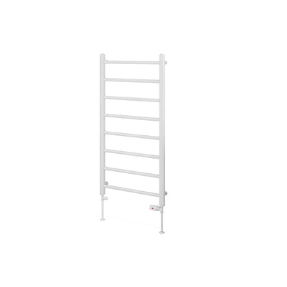 Eastbrook Tuscan Electric Straight Gloss White Towel Rail 1200mm x 600mm Cut Out Image 41.0317-ELE