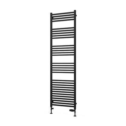 Eastbrook Tuscan Multirail Square Matt Black Towel Rail 1800mm x 500mm Cut Out Image 89.1663