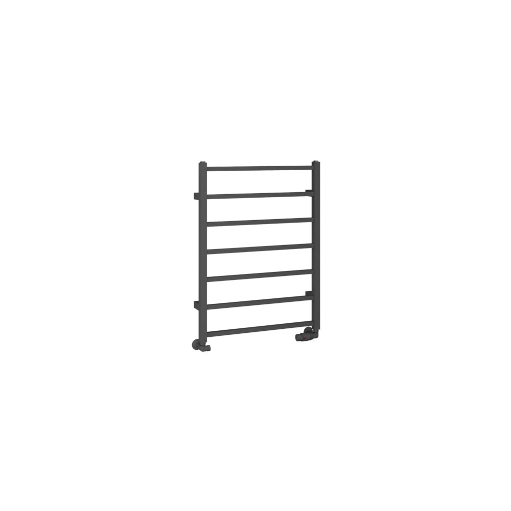 Eastbrook Tuscan Square Matt Anthracite Towel Rail 800mm x 600mm Cut Out Image 89.1257