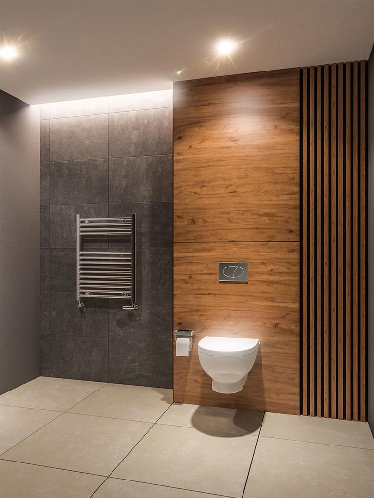 Eastbrook Westward Electric Straight Chrome Towel Rail 800mm x 600mm 89.0589-ELE