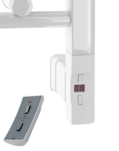 Eastbrook Wingrave Electric Curved Gloss White Towel Rail 1200mm x 400mm 89.0702-ELE-8.485