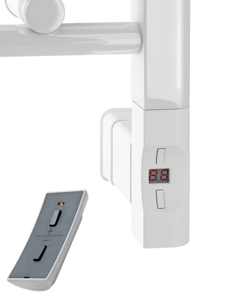 Eastbrook Wingrave Electric Straight Gloss White Towel Rail 1200mm x 600mm 89.0125-ELE-8.485