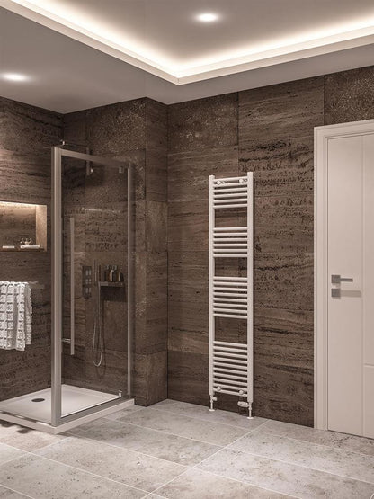 Eastbrook Wingrave Electric Straight Gloss White Towel Rail 1800mm x 400mm 89.0117-ELE