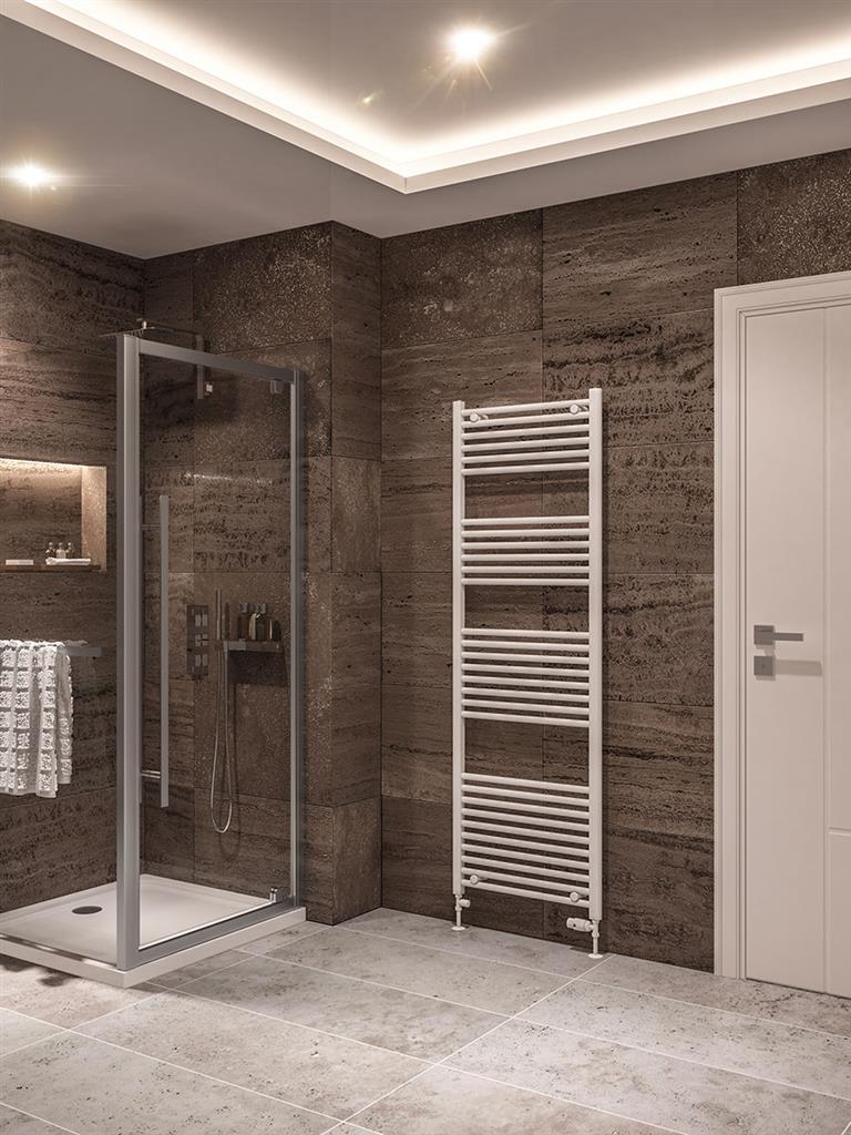 Eastbrook Wingrave Electric Straight Gloss White Towel Rail 1800mm x 600mm 89.0127-ELE
