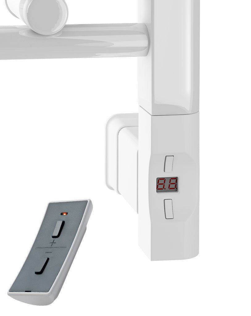 Eastbrook Wingrave Electric Straight Gloss White Towel Rail 600mm x 1200mm 89.1440-ELE-8.313