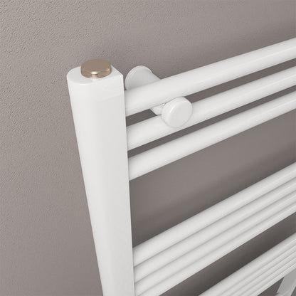 Eastbrook Wingrave Electric Straight Gloss White Towel Rail 600mm x 1200mm Close Up Image 89.1440-ELE
