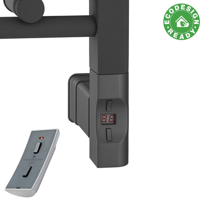 Eastbrook Wingrave Electric Straight Matt Anthracite Towel Rail 1200mm x 600mm 89.0080-ELE-8.317