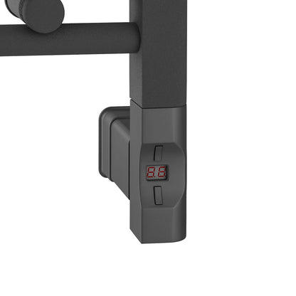 Eastbrook Wingrave Electric Straight Matt Anthracite Towel Rail 1200mm x 600mm 89.0080-ELE-8.420