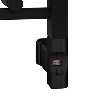 Eastbrook Wingrave Electric Straight Matt Black Towel Rail 1000mm x 400mm 89.0599-ELE-8.424