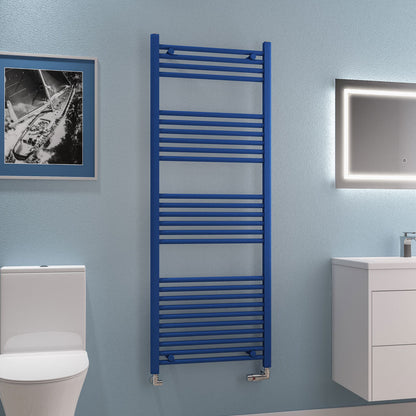 Eastbrook Wingrave Electric Straight Matt Cobalt Blue Towel Rail 1600mm x 500mm 89.1604-ELE