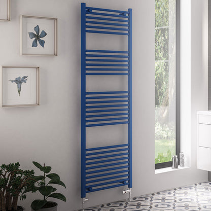 Eastbrook Wingrave Electric Straight Matt Cobalt Blue Towel Rail 1800mm x 600mm 89.1607-ELE