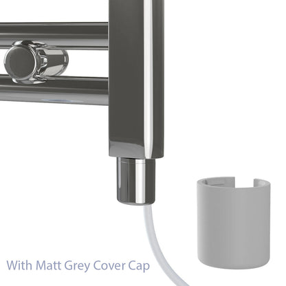Eastbrook Wingrave Electric Straight Matt Grey Towel Rail 1600mm x 500mm 89.1433-ELE-8.019-8.027