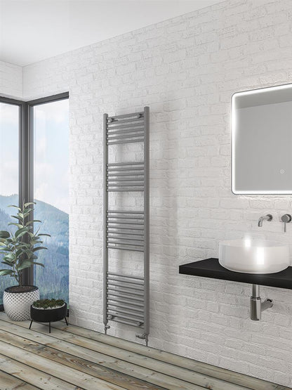 Eastbrook Wingrave Electric Straight Matt Grey Towel Rail 1800mm x 500mm 89.1437-ELE