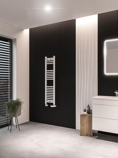 Eastbrook Wingrave Electric Straight Matt White Towel Rail 1200mm x 300mm 89.0662-ELE
