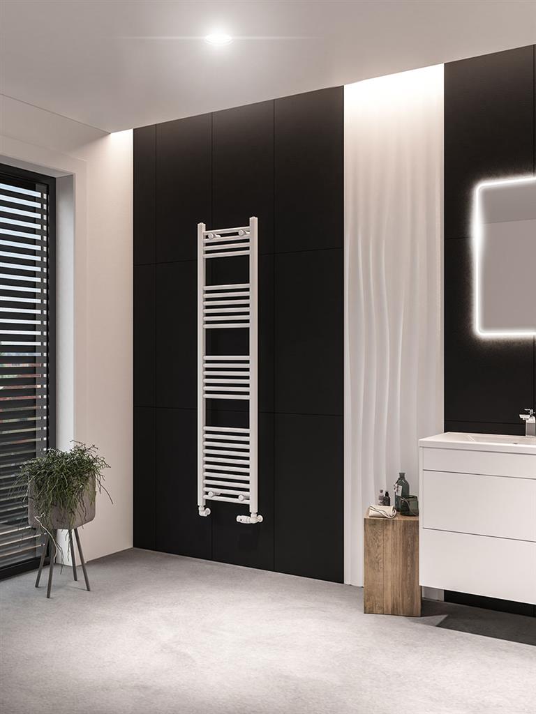 Eastbrook Wingrave Electric Straight Matt White Towel Rail 1600mm x 400mm 89.0056-ELE